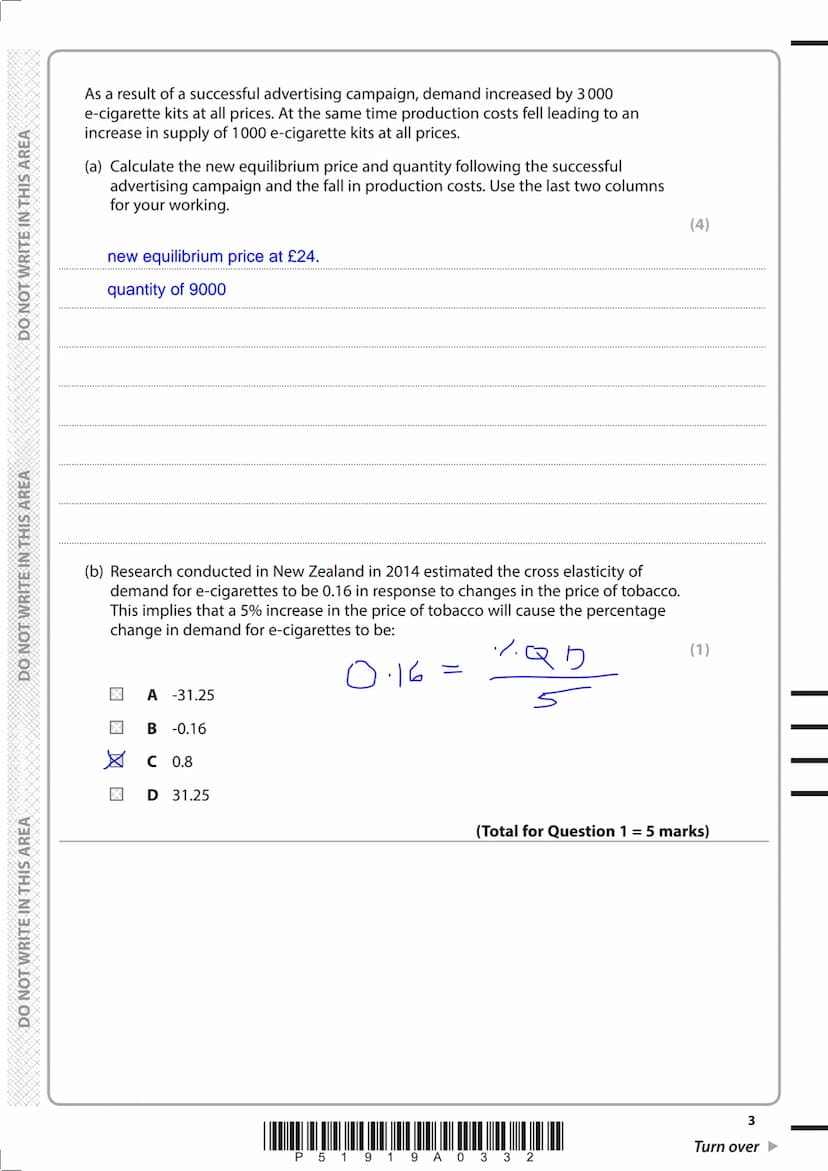 Write your name here
Surname
Centre Number
Pearson Edexcel
Level 3 GCE
Economics A
Tuesday 6 June 2017 - Afternoon
Time: 2 hours
P51919A
©20