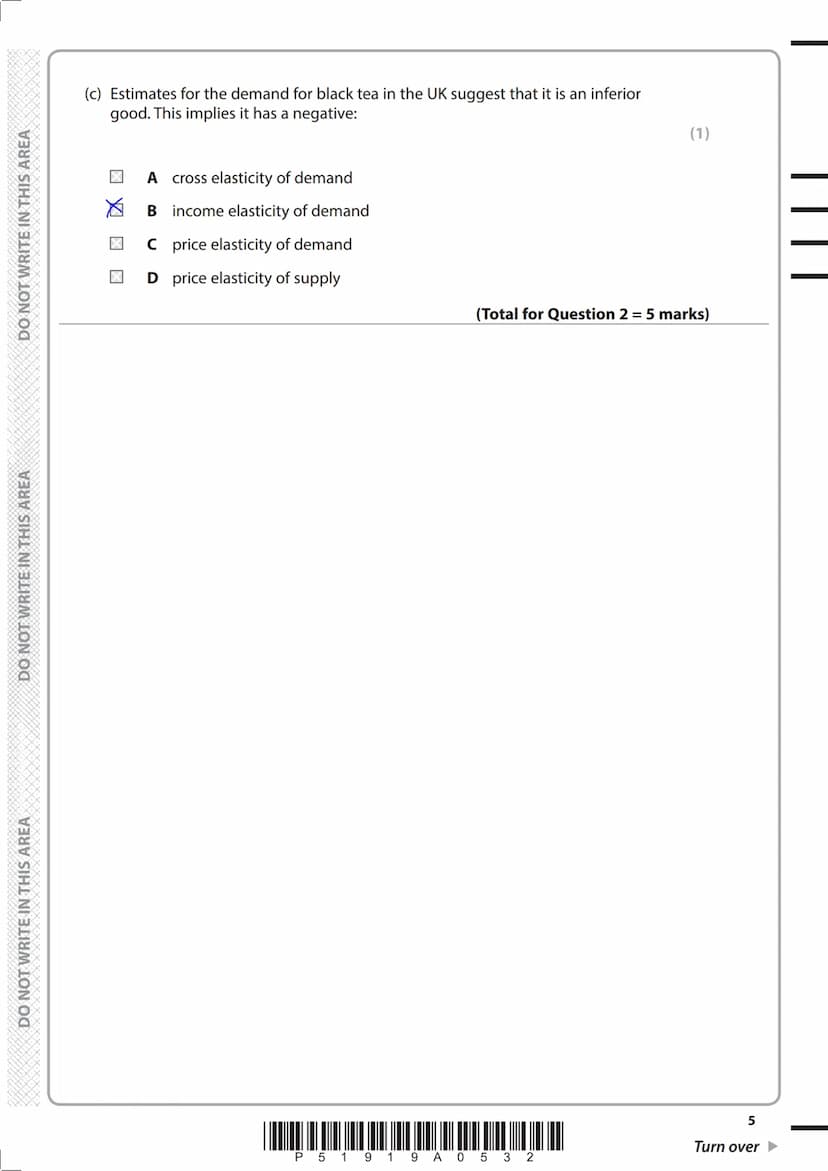 Write your name here
Surname
Centre Number
Pearson Edexcel
Level 3 GCE
Economics A
Tuesday 6 June 2017 - Afternoon
Time: 2 hours
P51919A
©20