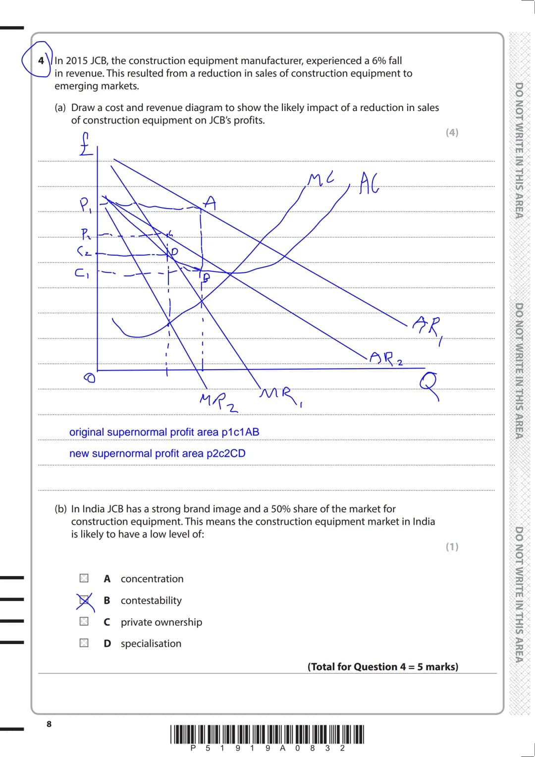 Write your name here
Surname
Centre Number
Pearson Edexcel
Level 3 GCE
Economics A
Tuesday 6 June 2017 - Afternoon
Time: 2 hours
P51919A
©20
