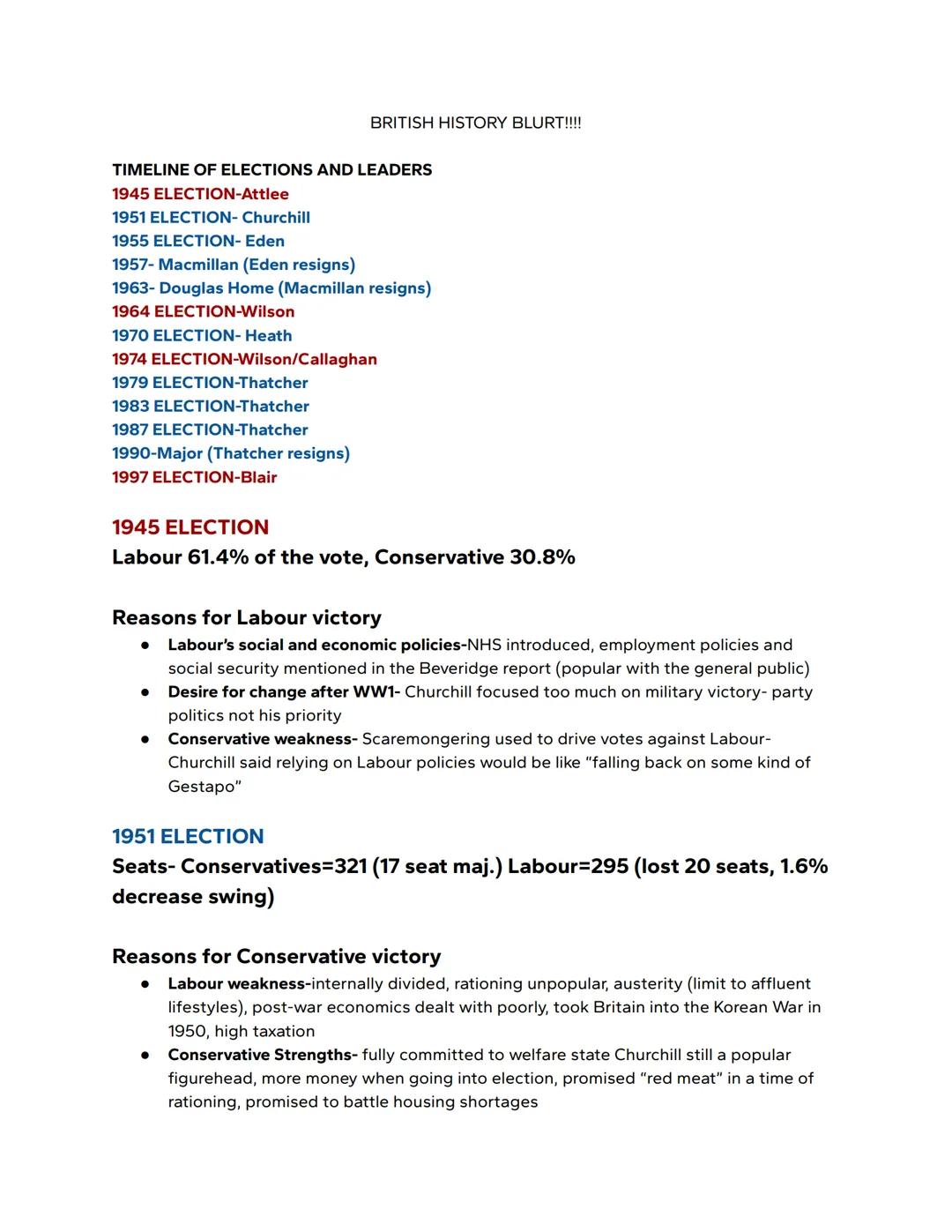 OCR A Level Britain 1930-1997