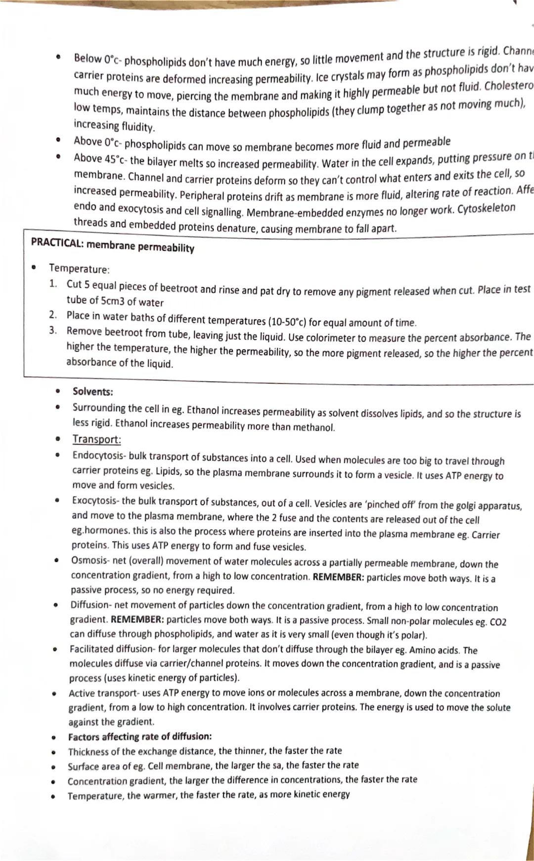 # Biological membranes

- Functions of plasma membranes:
 - Form a barrier between cell and environment
 - They control entrance and exit of