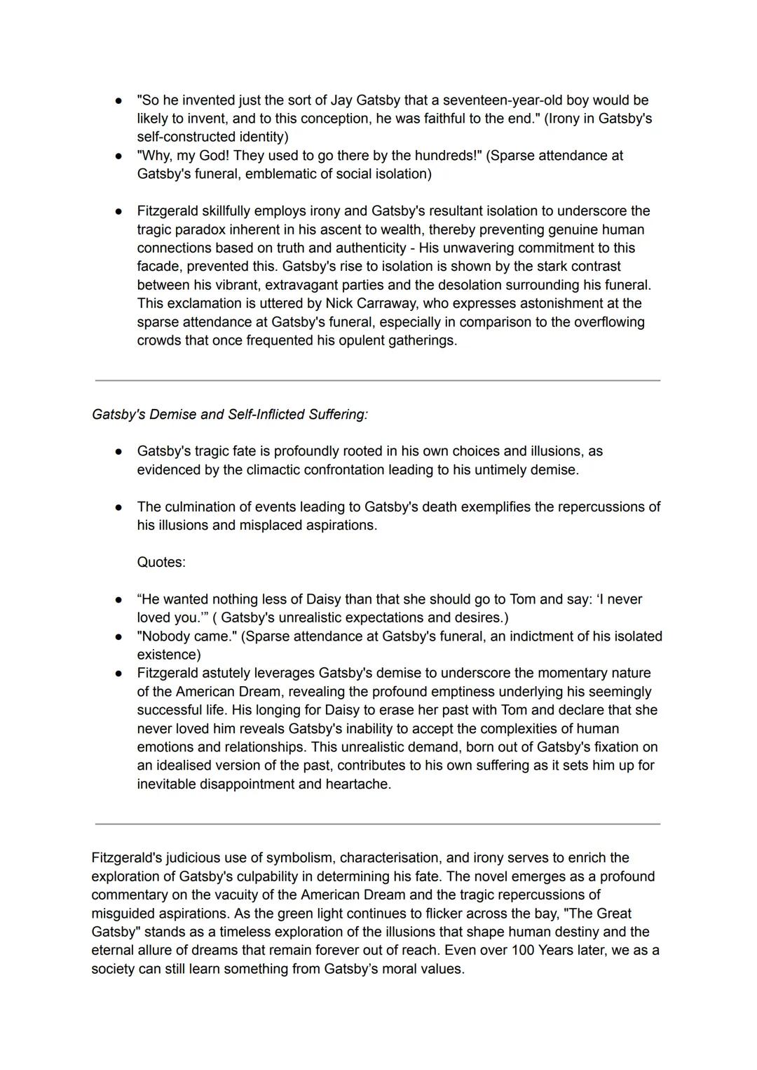 --- OCR Start ---
The Great Gatsby - Human Values (Flashcards)
Choose a novel or short story in which important human values are explored.
W