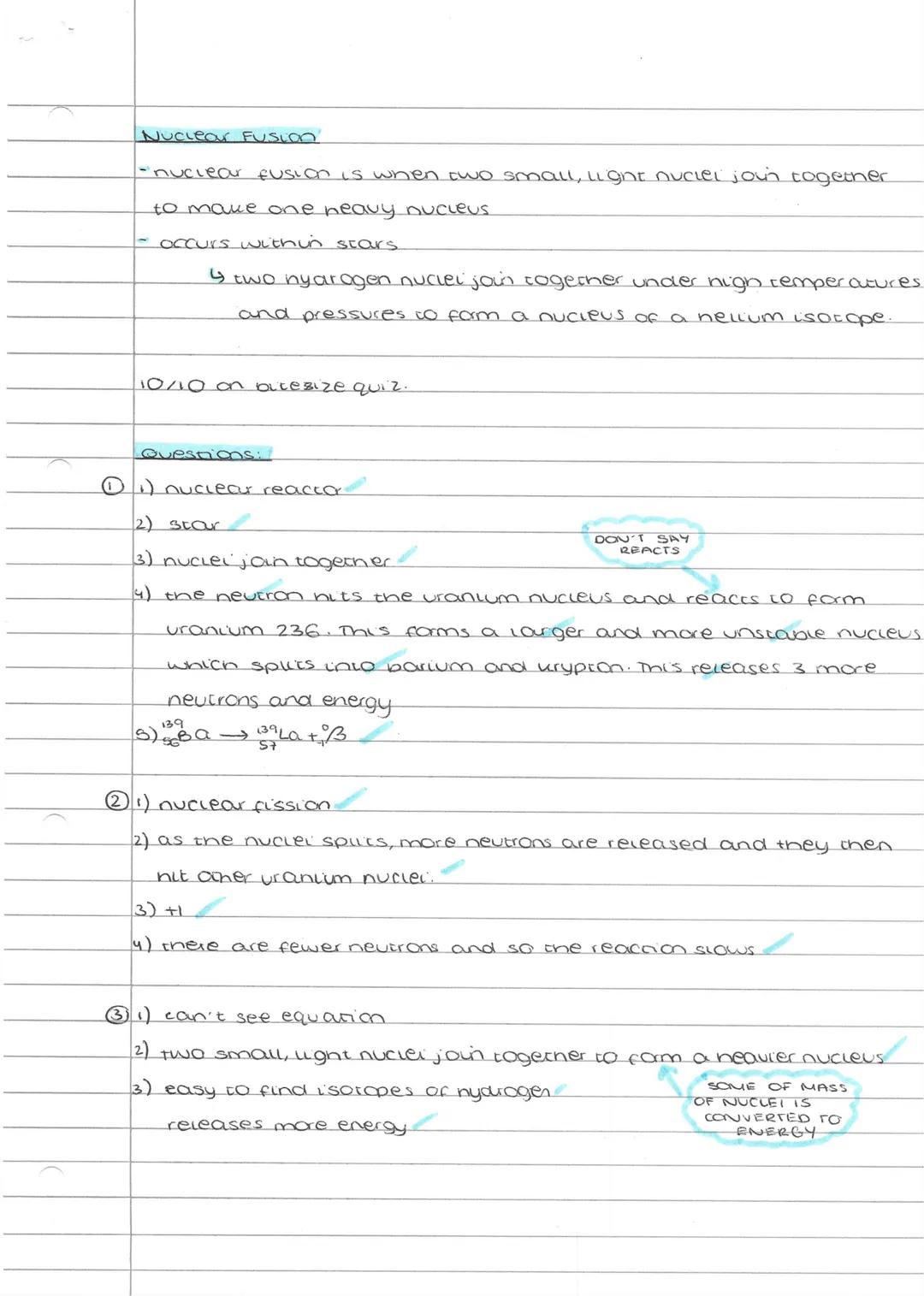 Jucecar fusion
nuclear fission
Tove
1) potential difference = current x resistance.
2) The source is replenished as it is used
3) hydroelect