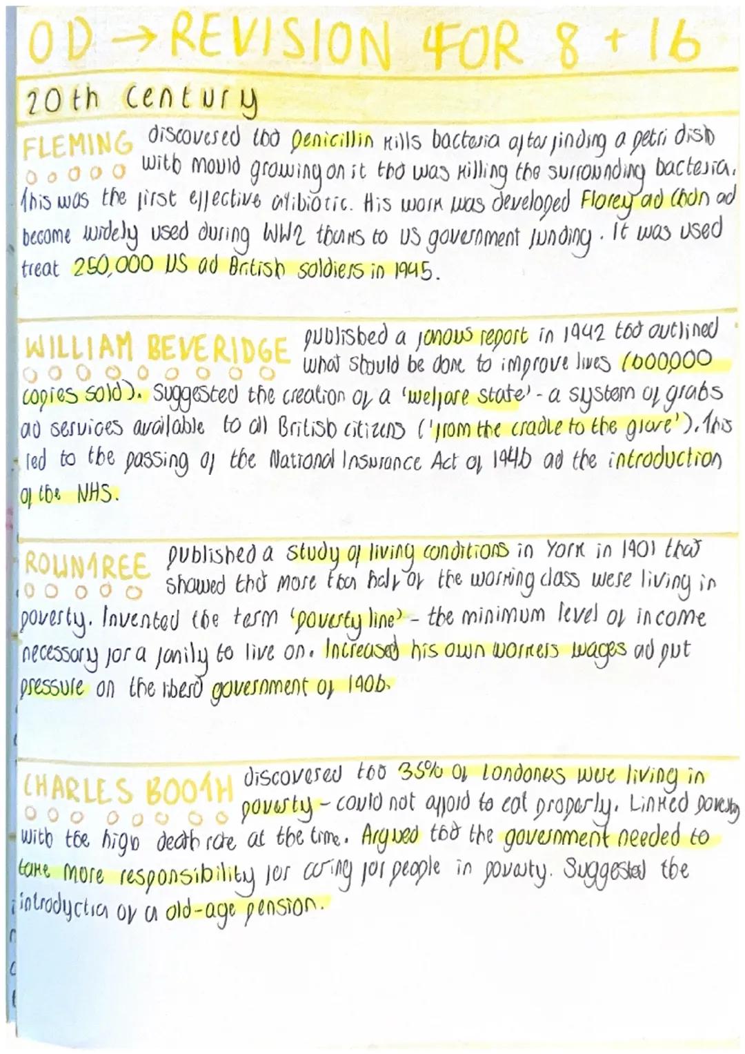 HISTORY GCSE MEDICINE
Medieval
→
HIPPOCRATES created the Theory of the jour humours (yellow bile, black
bile, phlegm and blood) - good healt