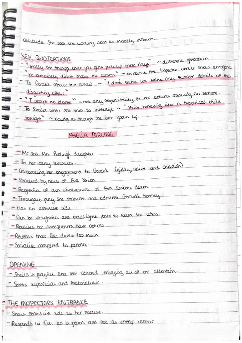 AN INSPECTOR CALLS
THEMES
- Life
Social class
•Capitation vs socialism
Individual vs
-Young
vs old
-Rich vs poor
responsibility
-Family
--Gu