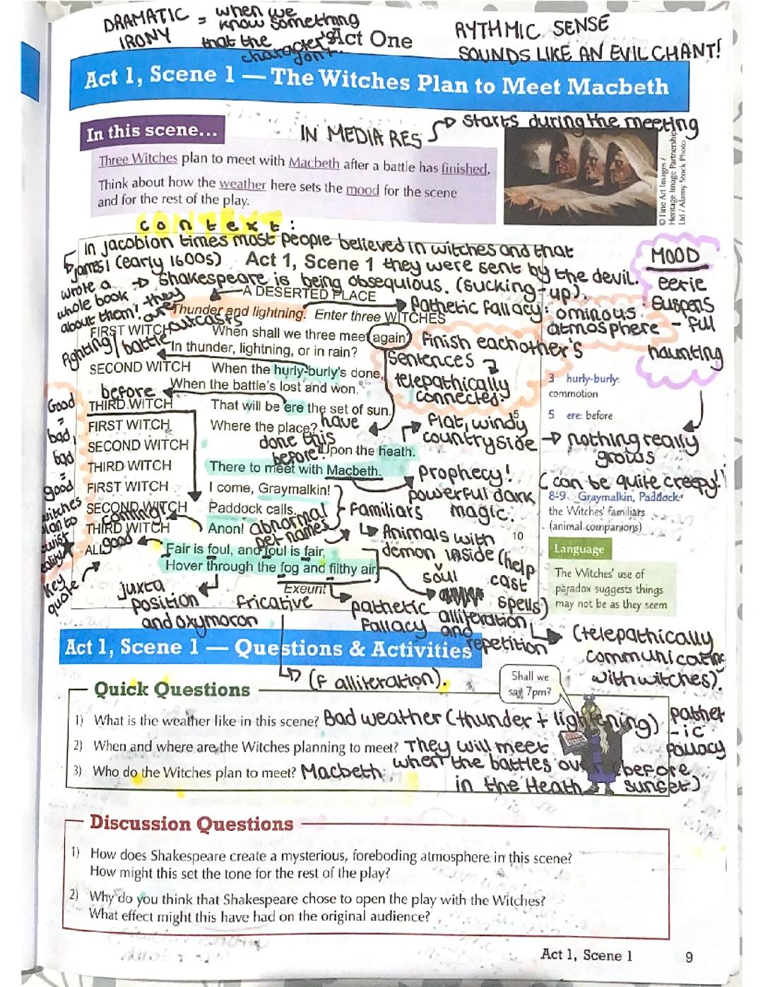 Macbeth Act 1 Scene 1 Annotations