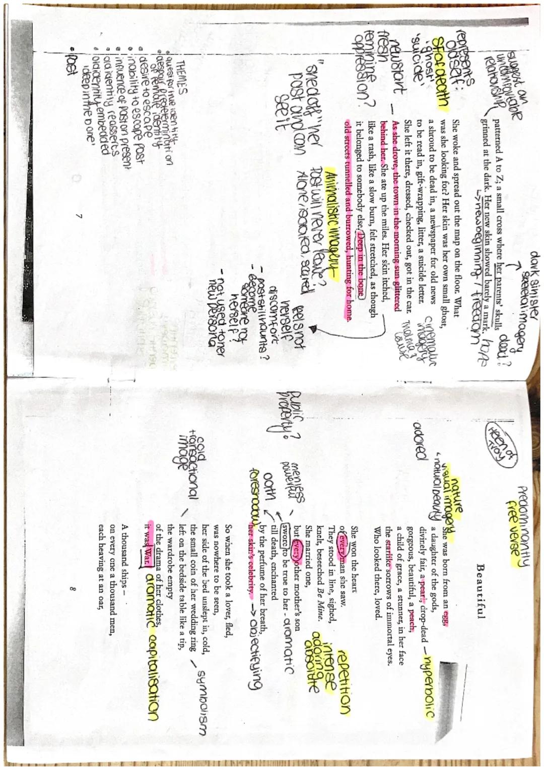 FORM
-3rd person
-Past Tense
Autobiographical
* evidence *
covering up
identity.
mop metaphor
sname felt by
identity
Mirrors
red
cloaks worn