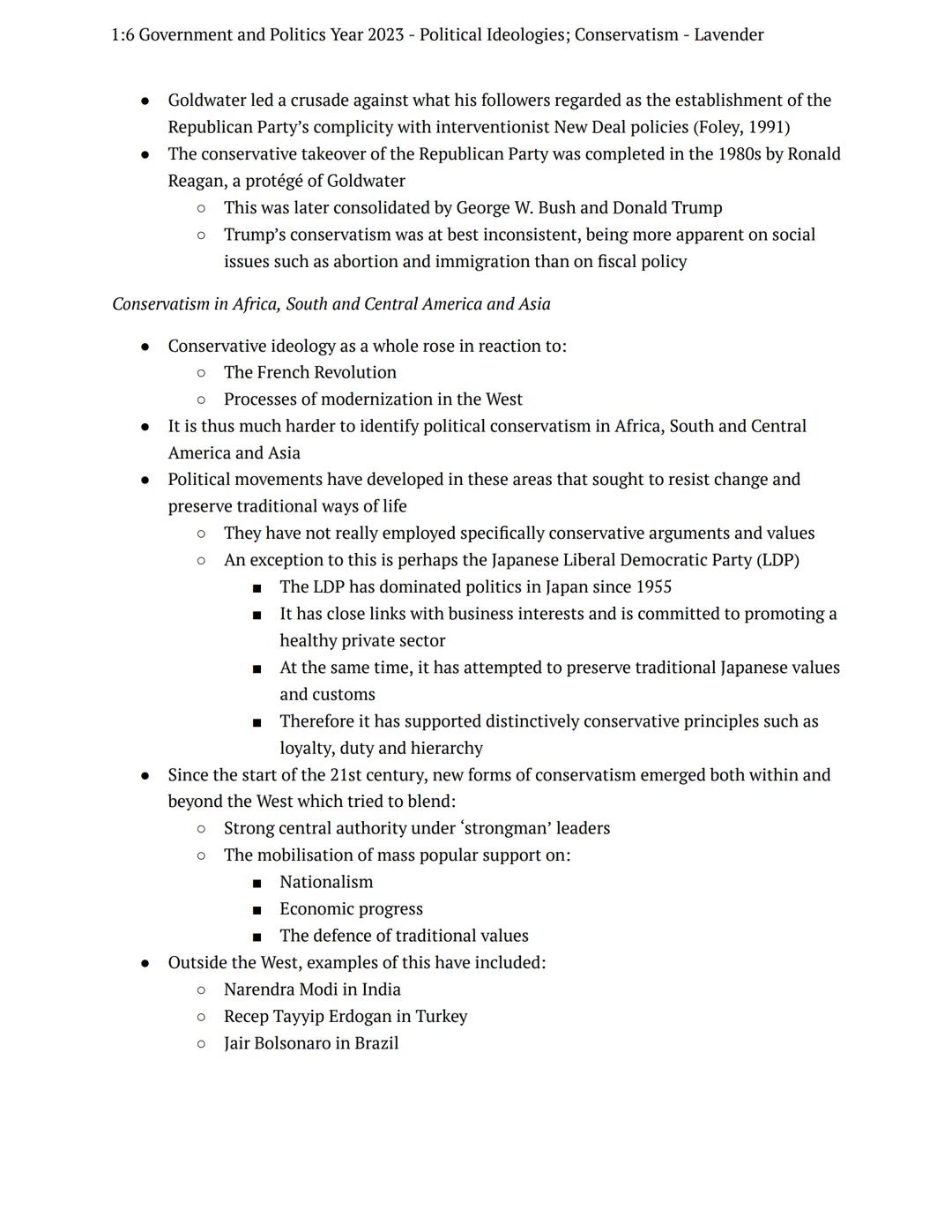 1:6 Government and Politics Year 2023 - Political Ideologies; Conservatism - Lavender
=
task
preparation
government politics
Notes
Origins a