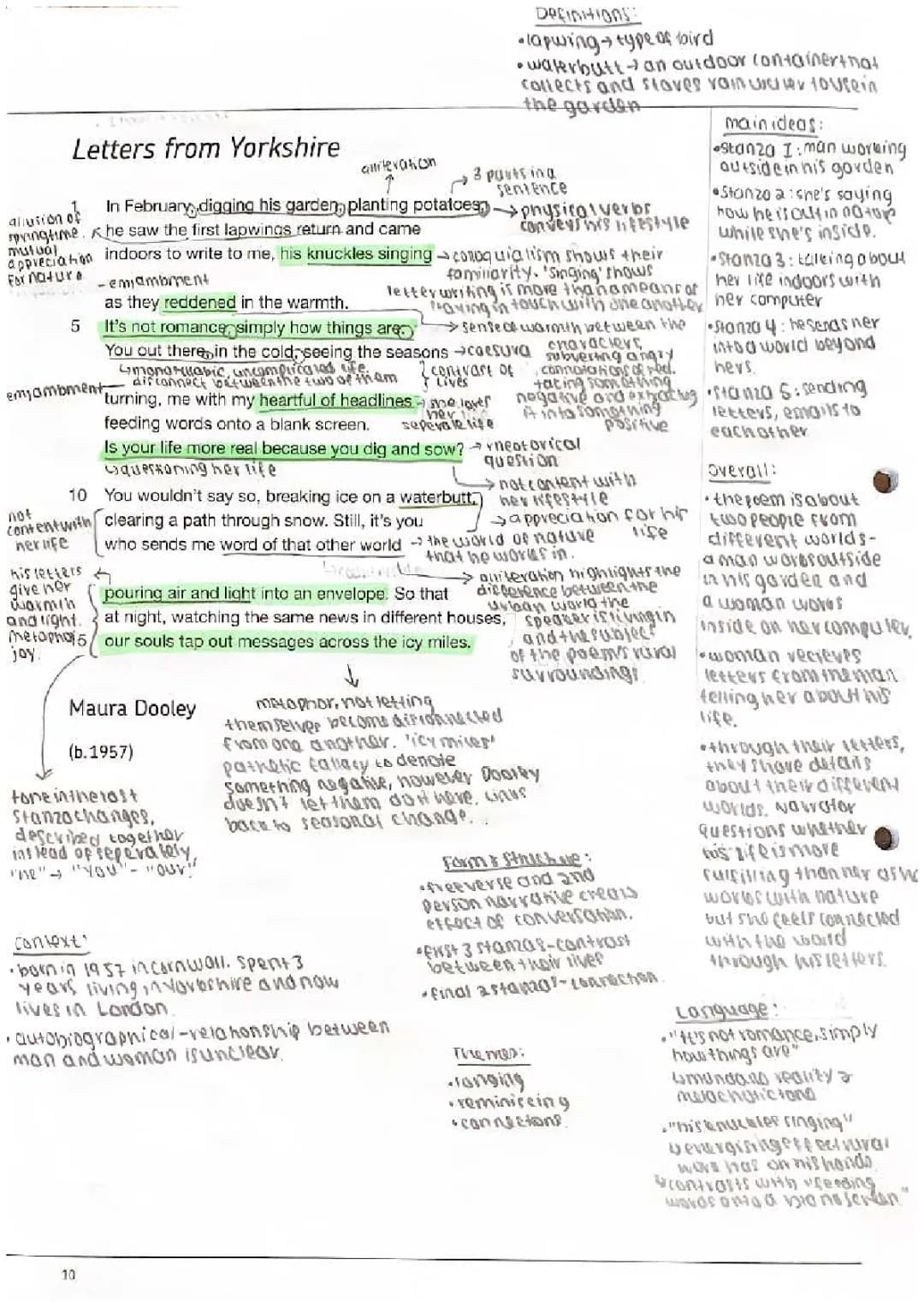 Easy 'Letters from Yorkshire' Poem Analysis for Kids: PDF & Key Themes