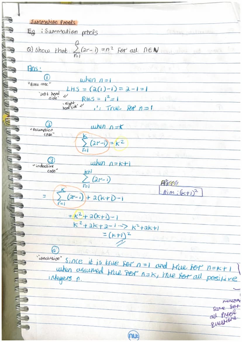 ●
8- Preet by induction
we can use proof by induction whenever we want to
show some properly holds for all integers (usually positive
up to 