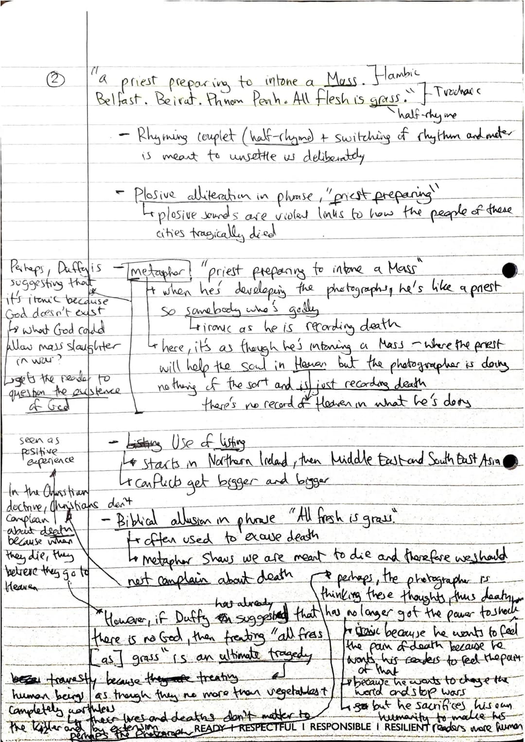 Form
-Starts with trochaic meter (1st syllable stressed)
- Next line is iambic pentameter
(2nd syllable stressed)
-Unsettles the reader,
rep