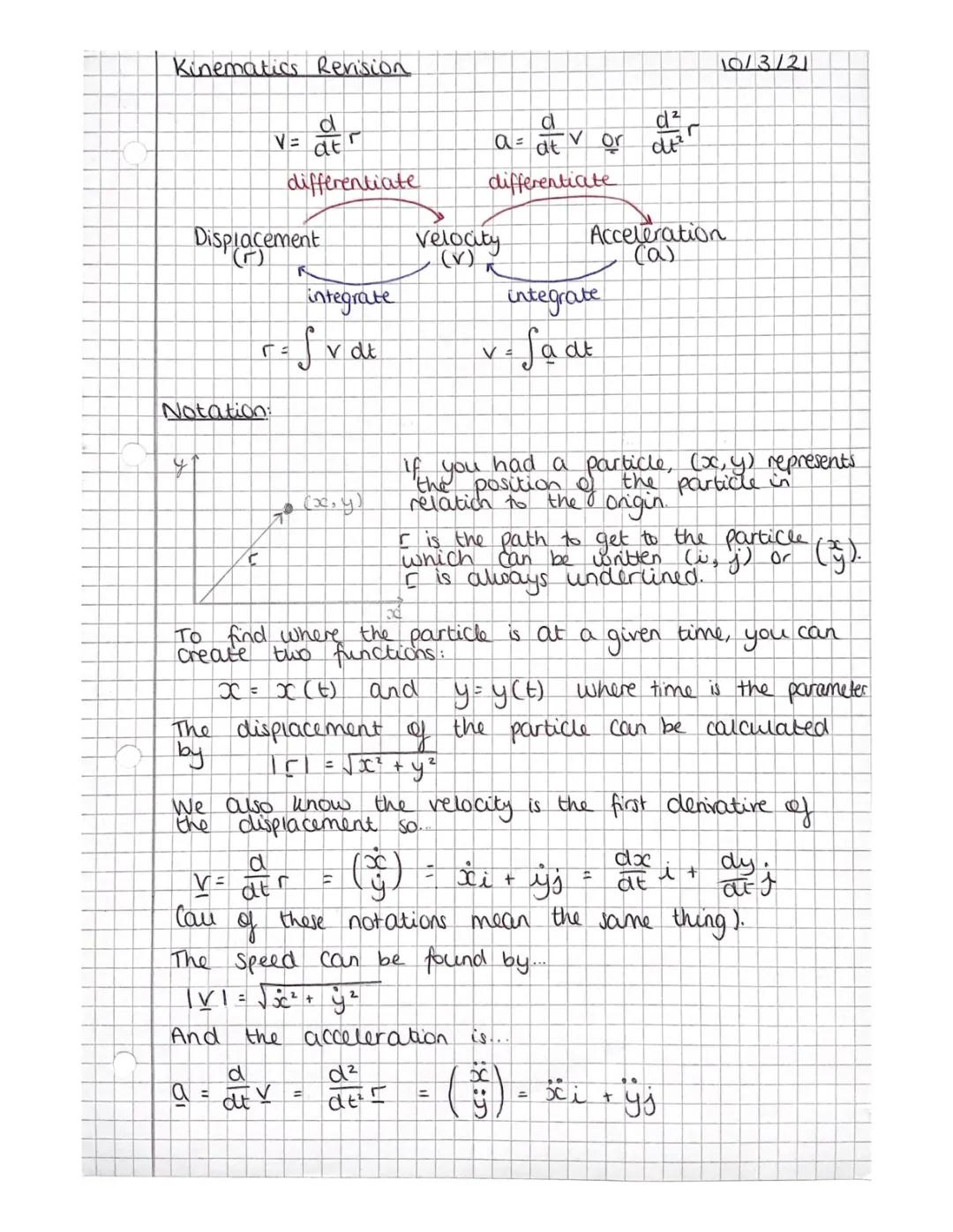 Kinematics - Mechanics