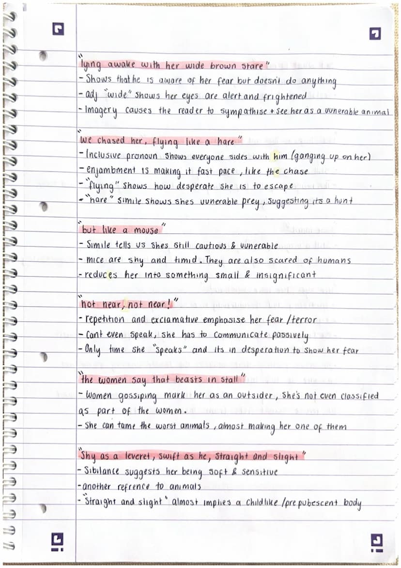 POETRY - the farmer's bride.
SUMMARY
A farmer chooses a bride who is miserable and scared of
him. She tries to run away but he and his commu