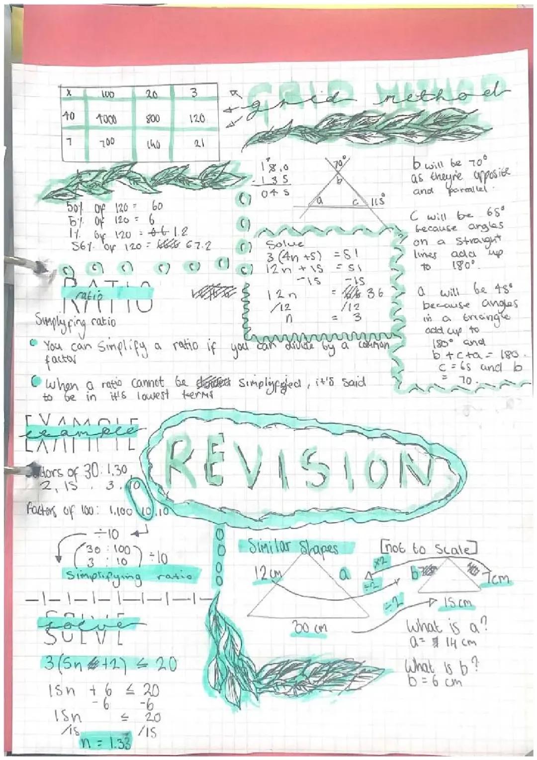 maths year 8 revision