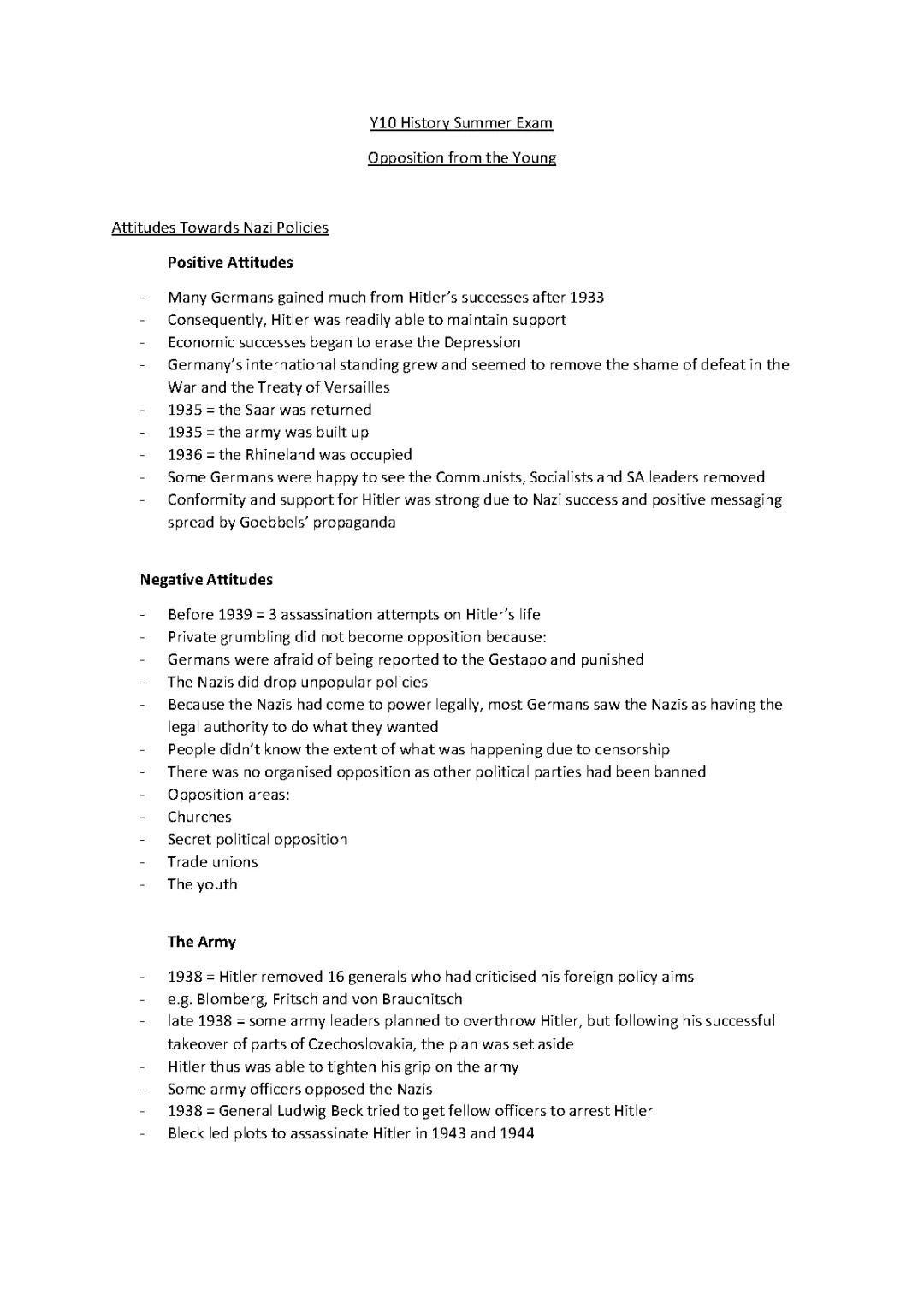 Understanding Youth Opposition in Weimar and Nazi Germany