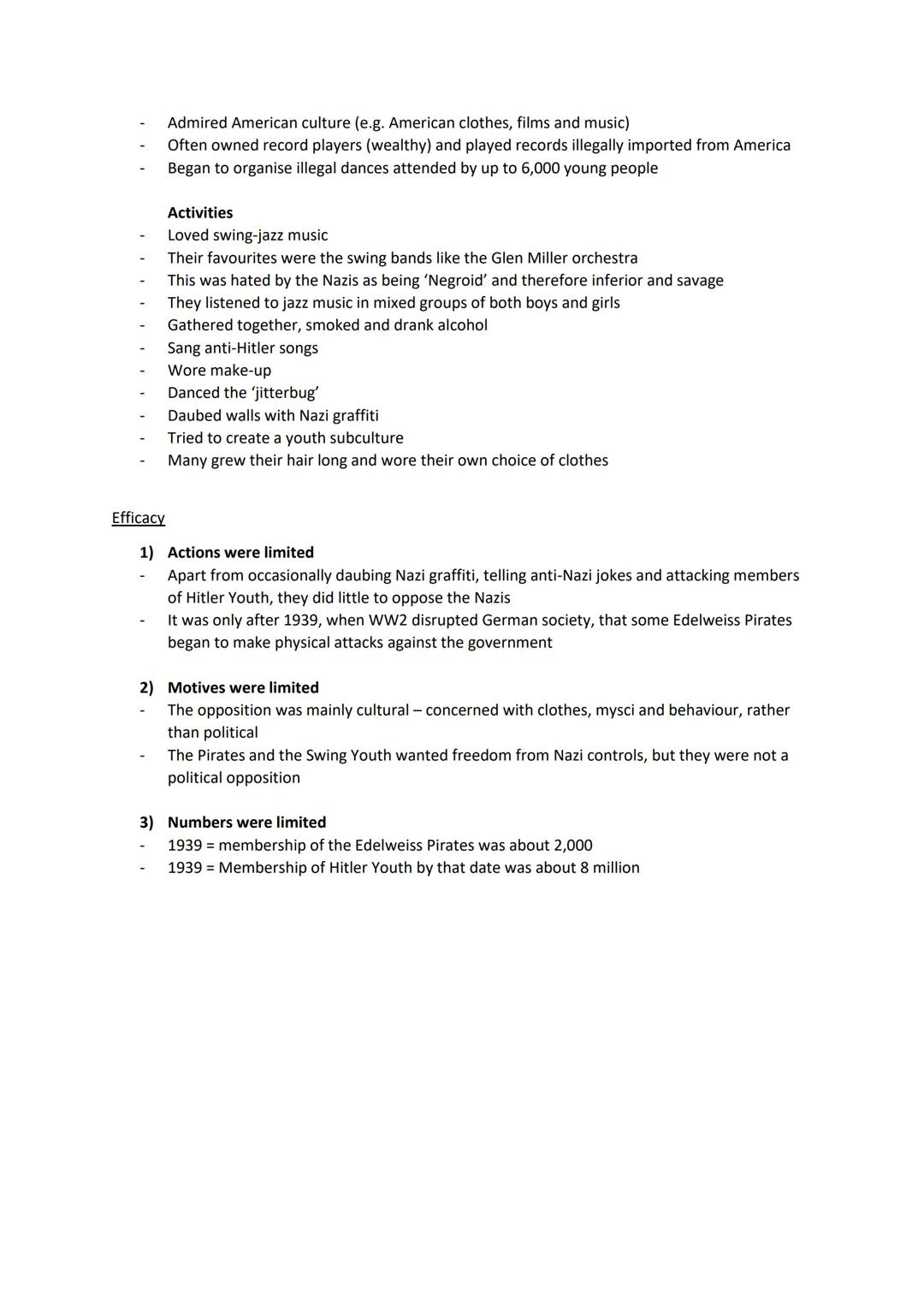 Attitudes Towards Nazi Policies
Positive Attitudes
Many Germans gained much from Hitler's successes after 1933
Consequently, Hitler was read