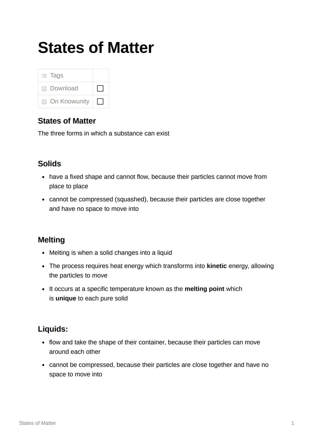 States of Matter
Tags
Download
On Knowunity
States of Matter
The three forms in which a substance can exist
Solids
• have a fixed shape and 