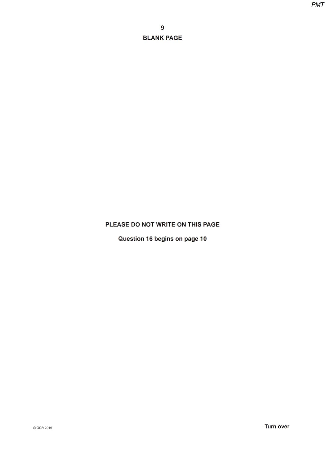 7686 3294
OCR
Oxford Cambridge and RSA
Monday 20 May 2019 - Afternoon
A Level Physics A
H556/01 Modelling physics
Time allowed: 2 hours 15 m