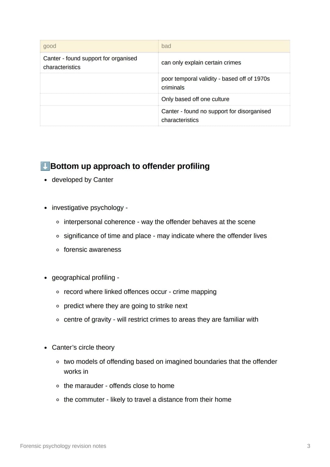 
<h2 id="topdownapproachtocriminalprofiling">Top-Down Approach to Criminal Profiling</h2>
<p>Criminal profiling is an investigative and anal