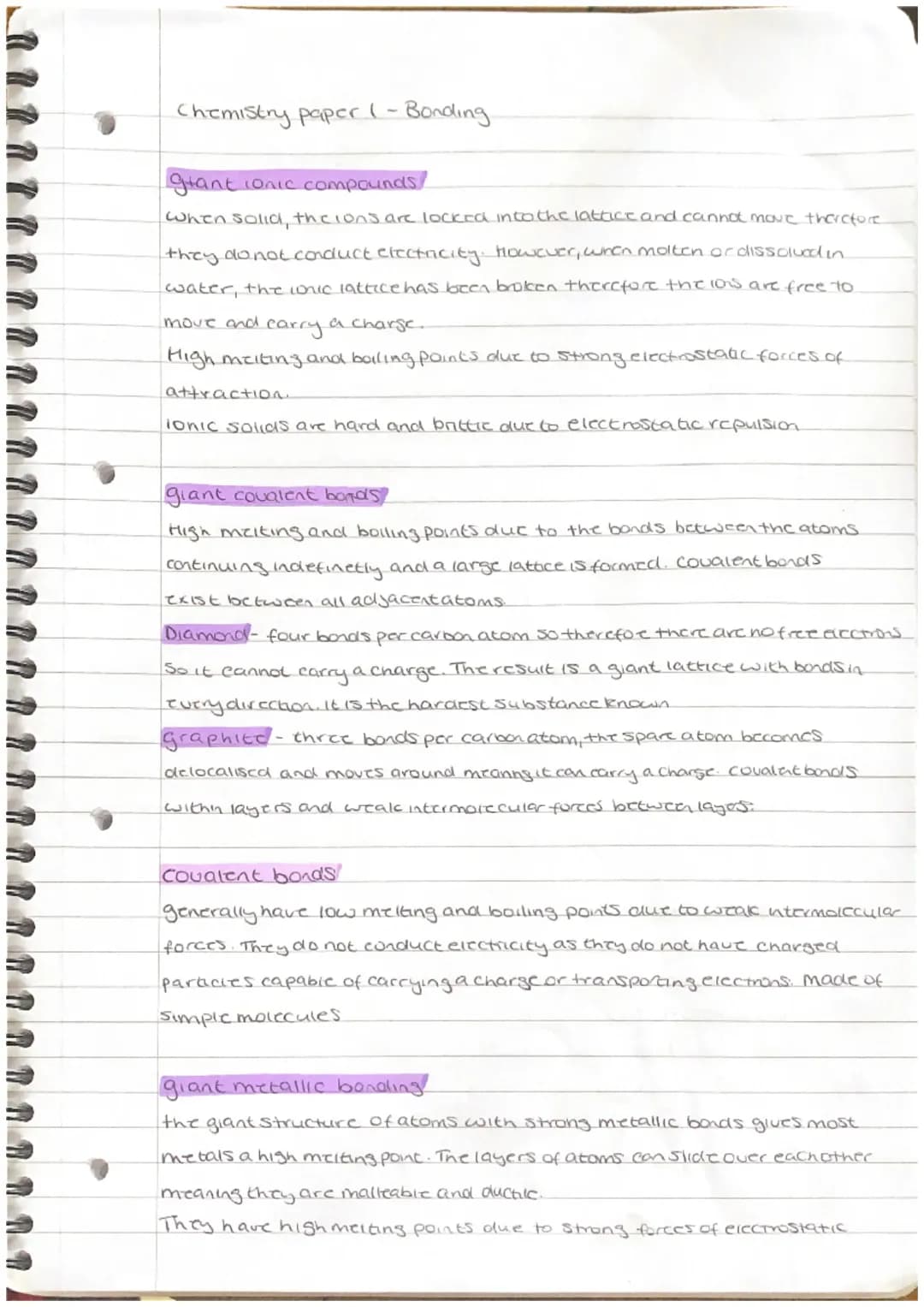 AQA Chemistry Paper 1: Bonding, Ionic Compounds & Periodic Table Study Guide