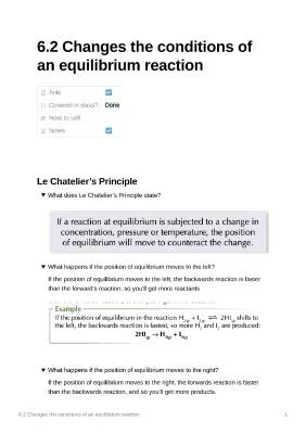 Know 6.2 Changes in an Equilibrium Reaction thumbnail