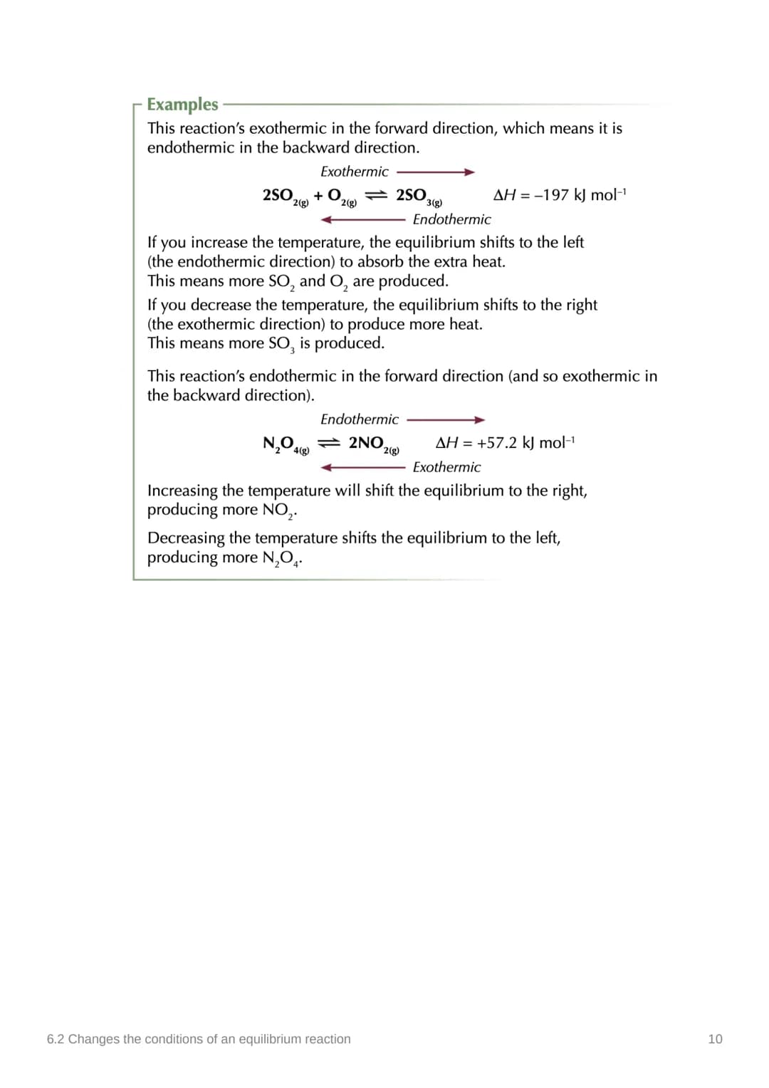 6.2 Changes the conditions of
an equilibrium reaction
Anki
Covered in class? Done
Note to self
Notes
✓
Le Chatelier's Principle
What does Le