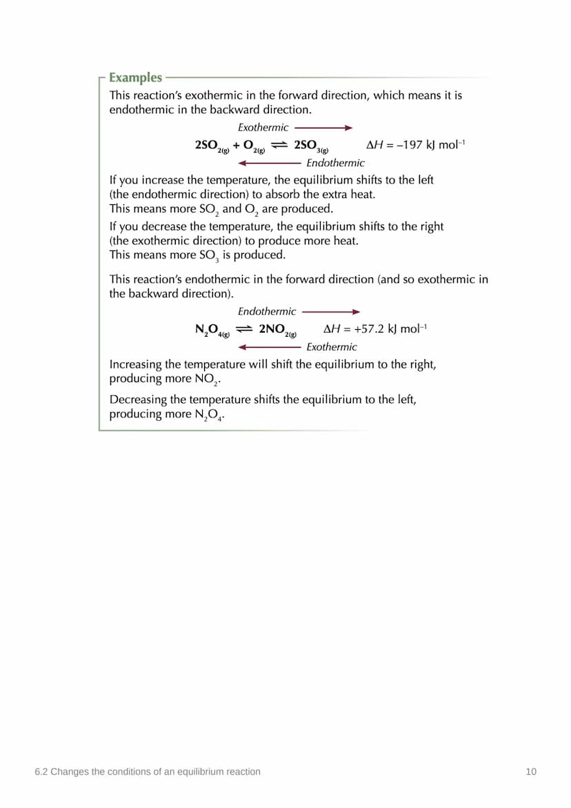 6.2 Changes the conditions of
an equilibrium reaction
Anki
Covered in class? Done
Note to self
Notes
✓
Le Chatelier's Principle
What does Le