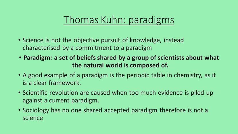 Sociological Debate 2
Is sociology a science?
Knowunity username: @grack69 The five components that distinguish science
from other sources o