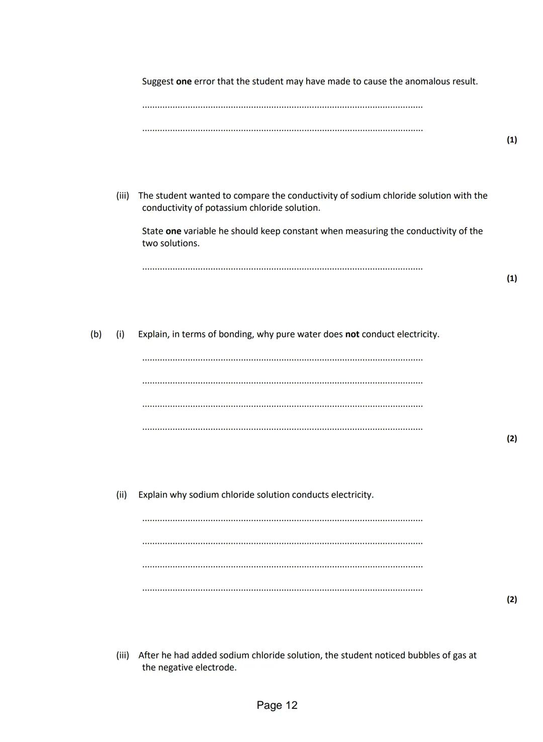 Q1.This question is about different substances and their structures.
(a) Draw one line from each statement to the diagram which shows the st