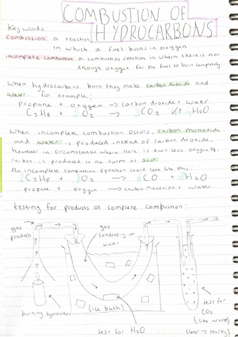 Keywords:
Crude oil: non-renewable
energy source, made of hydrocarbons (hydrogent Carbon/
Alkanes: a type of hydrocarbon with single carbon-