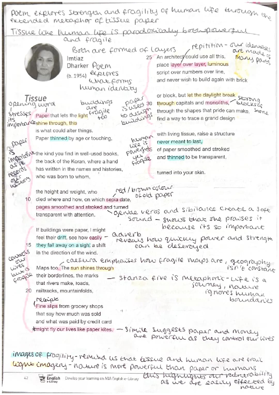 Tissue annotated