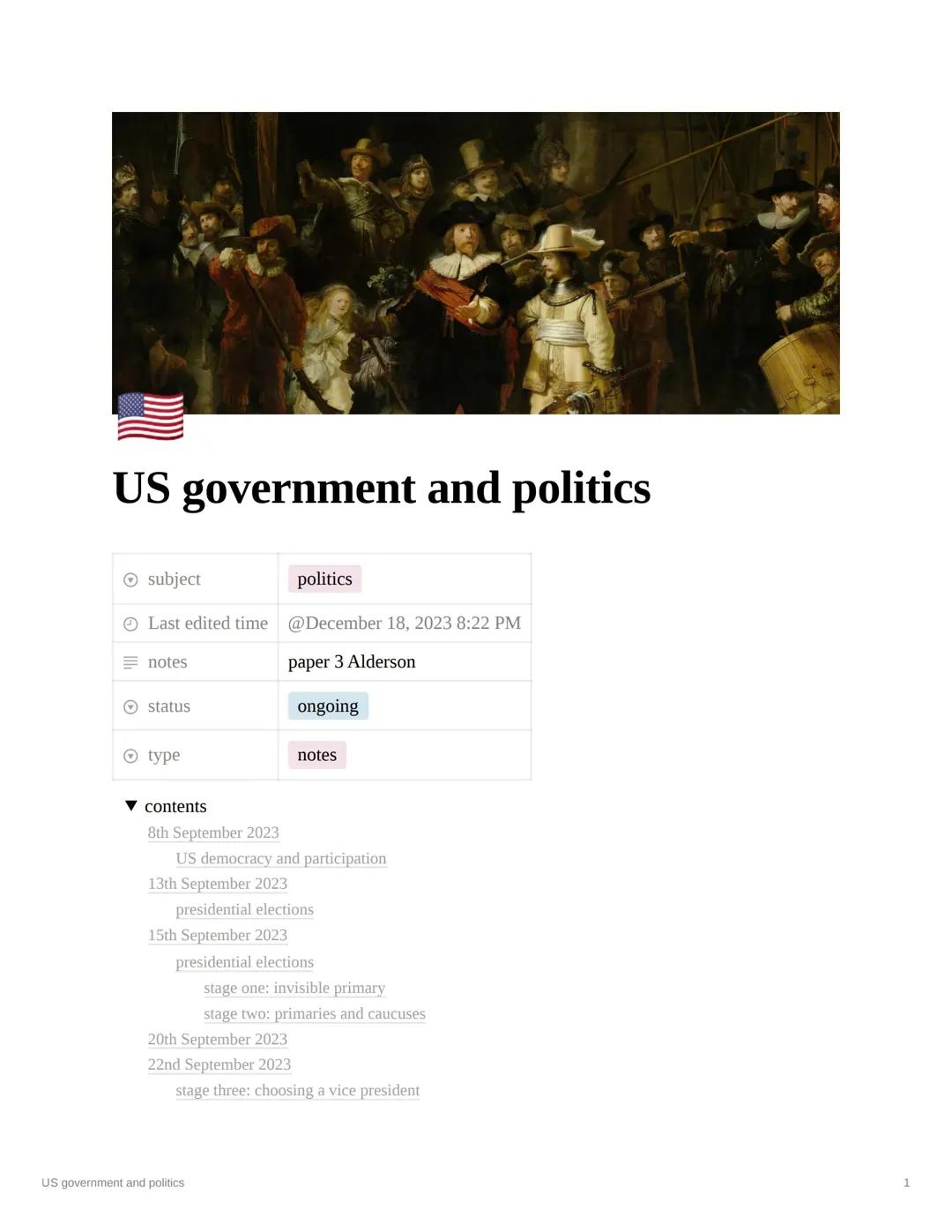 A Level Politics US Government and Politics