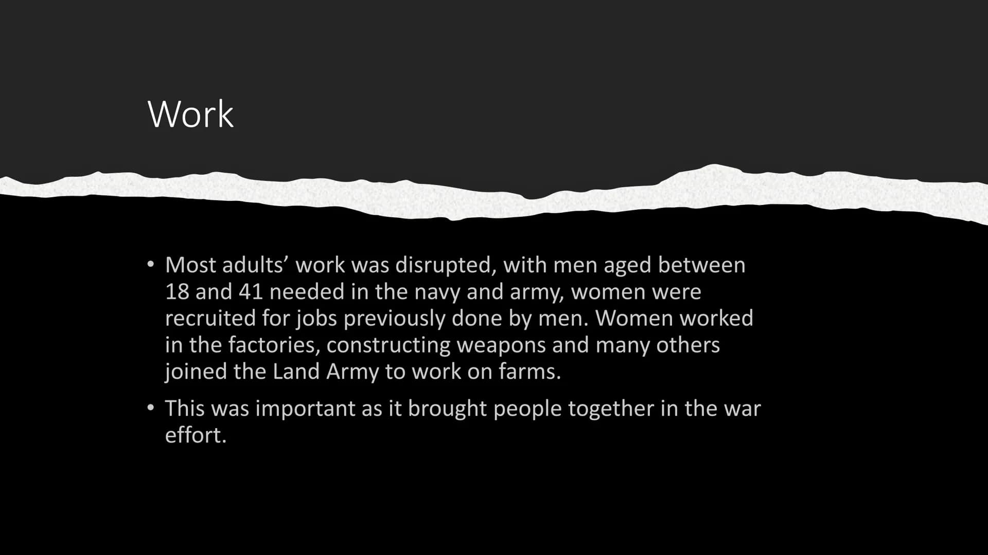 World War II WWII Background
●
●
WWII began on the 1st of September 1939 because
Germany invaded Poland, going against an agreement with
Bri