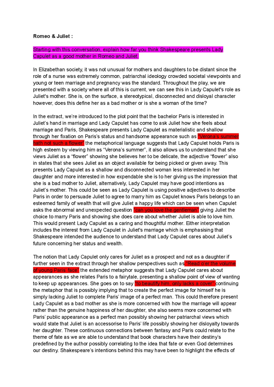 Lady Capulet: Juliet’s Mom and Her Big Decisions