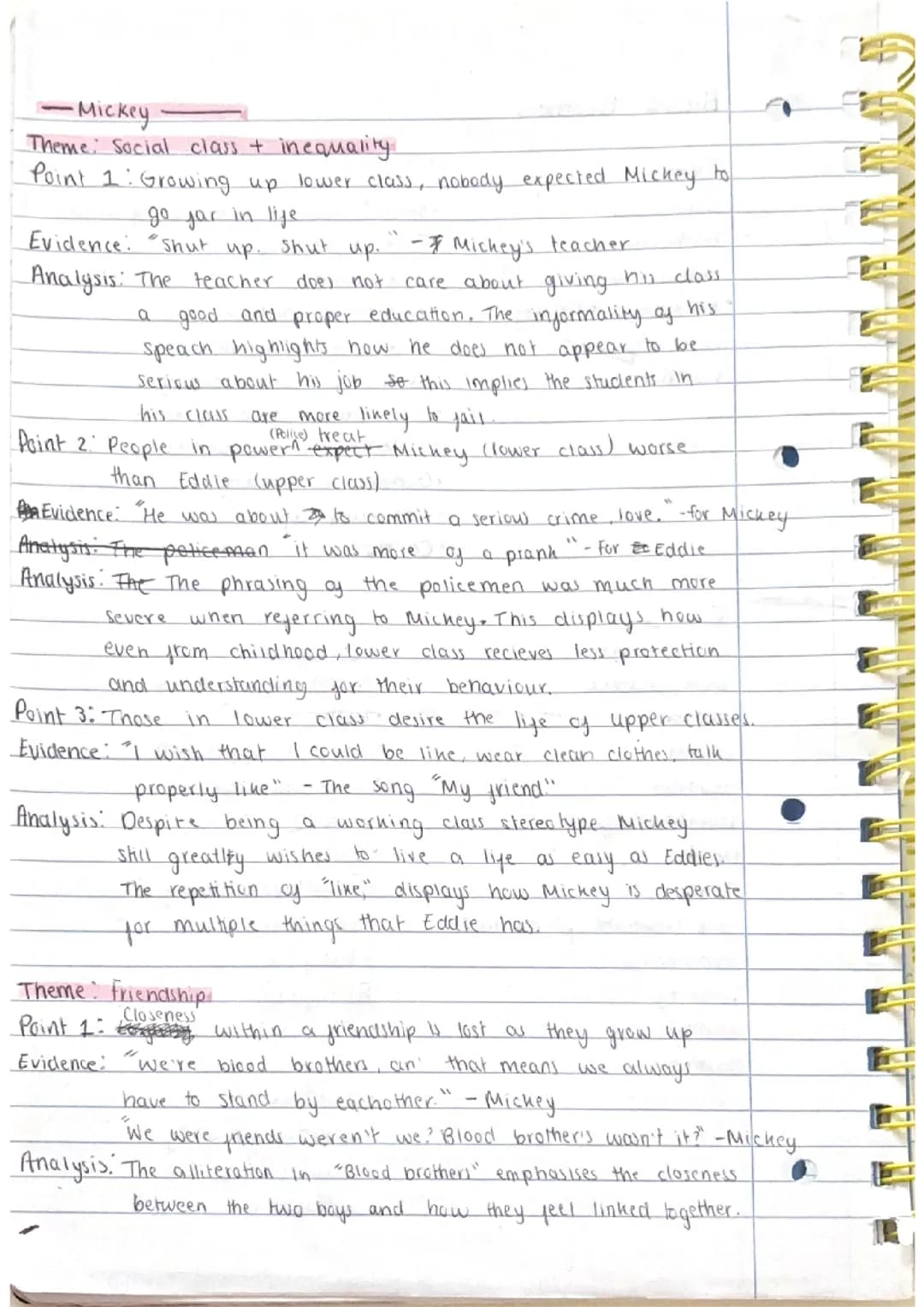Blood Brothers Themes and Characters
