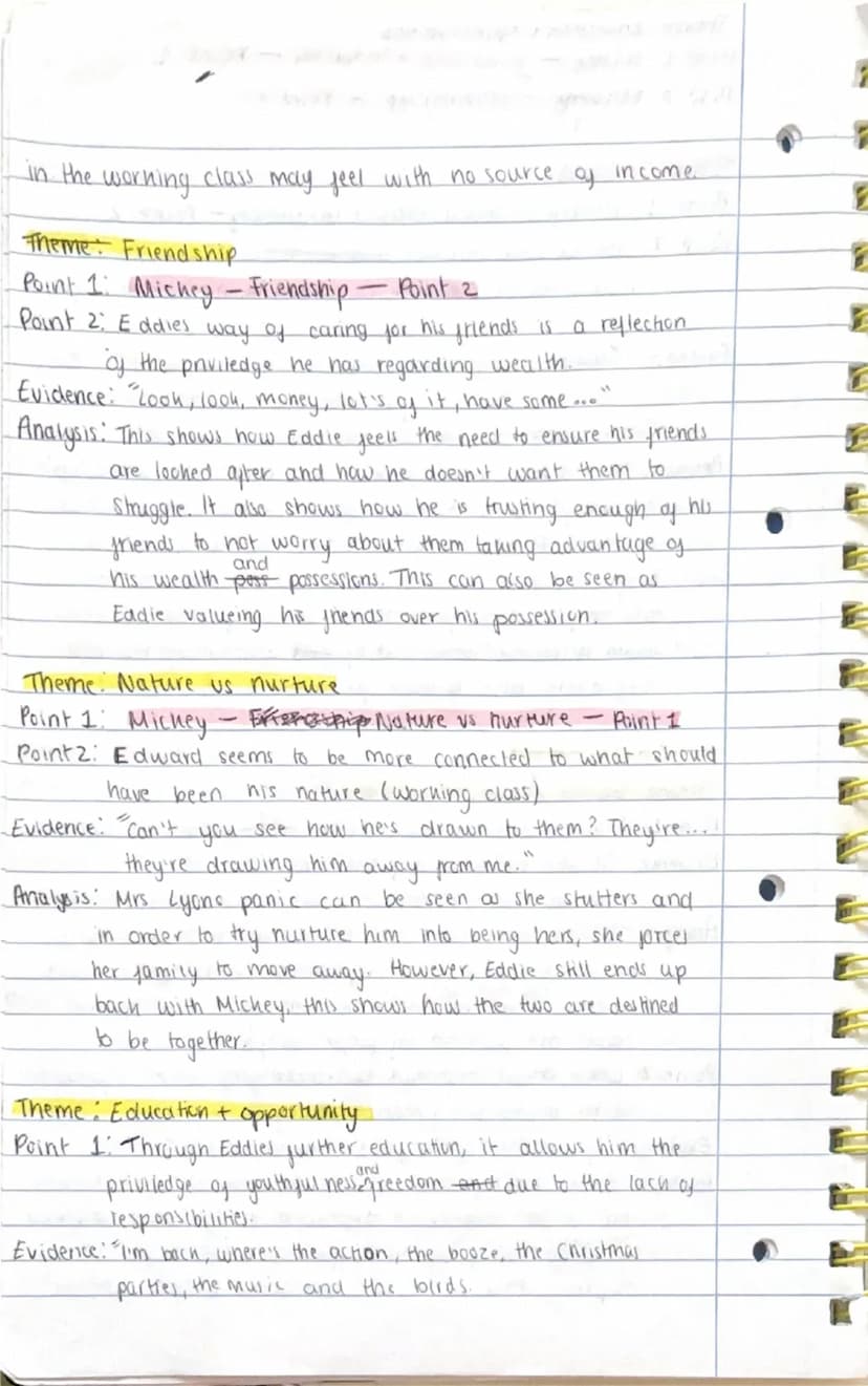 -Mickey
Theme: Social class + inequality.
Point 1: Growing up lower class, nobody expected Mickey to
go far in life
Evidence: "Shut
up. Shut