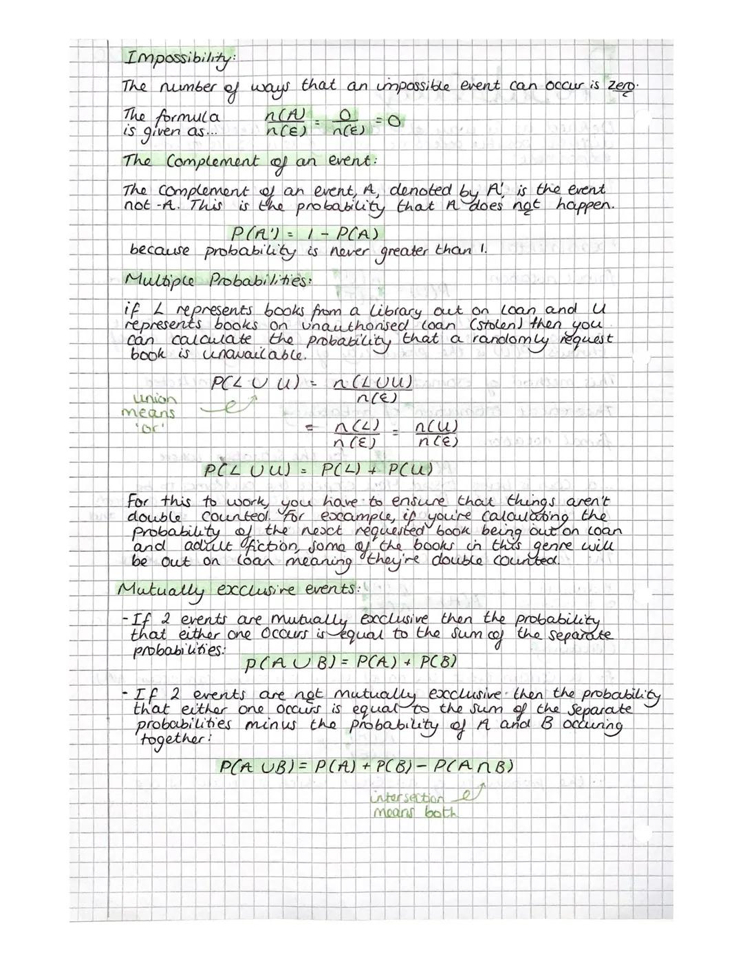 Probability
different possible outcomes escuring she likelih
as: way
cof
experiment
Experimental estimation of probability:
formal notation: