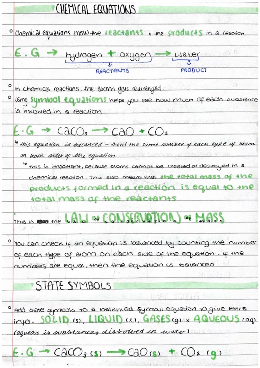 CHEMISTRY MOCK REVISION
CI
ATOMS, ELEMENTS COMPOUNDS 3
° All substances are made of tiny particles called atoms. an atom is the
smallest par