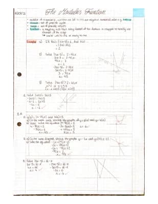 Know Edexcel A Level Maths Year 2 Chapter 2 Functions thumbnail