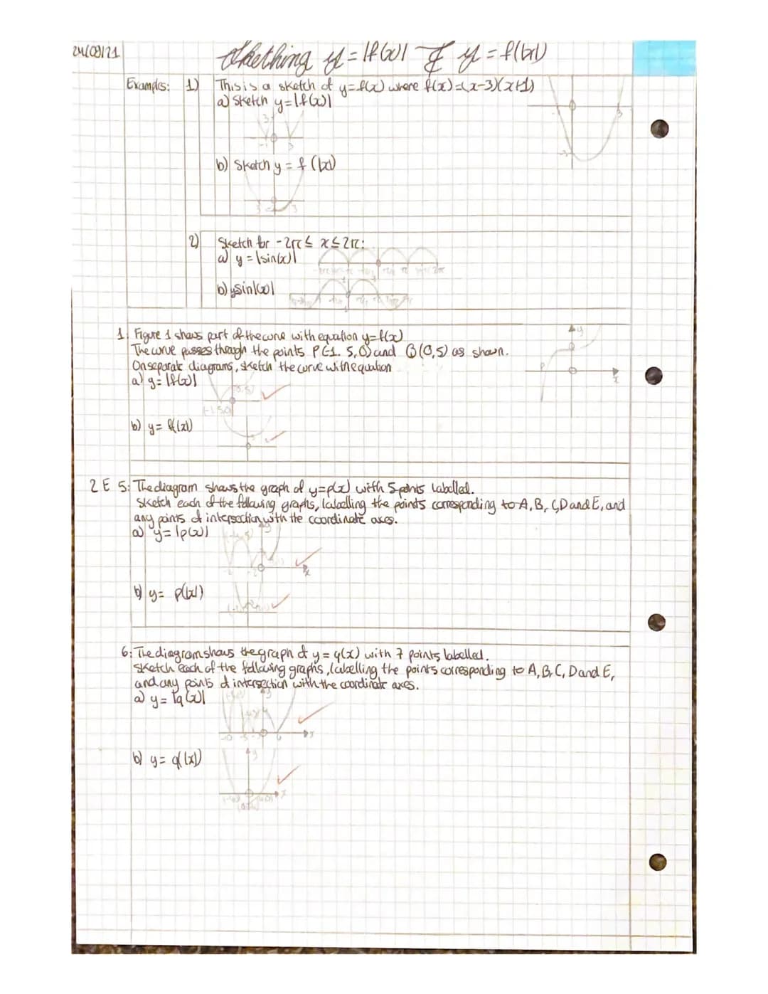 10/08/21
2 A
The Modulus Frunction
• modulus of a number a, written as lal is its non-negative numerical value. e.g. l-al=a
damain set of po