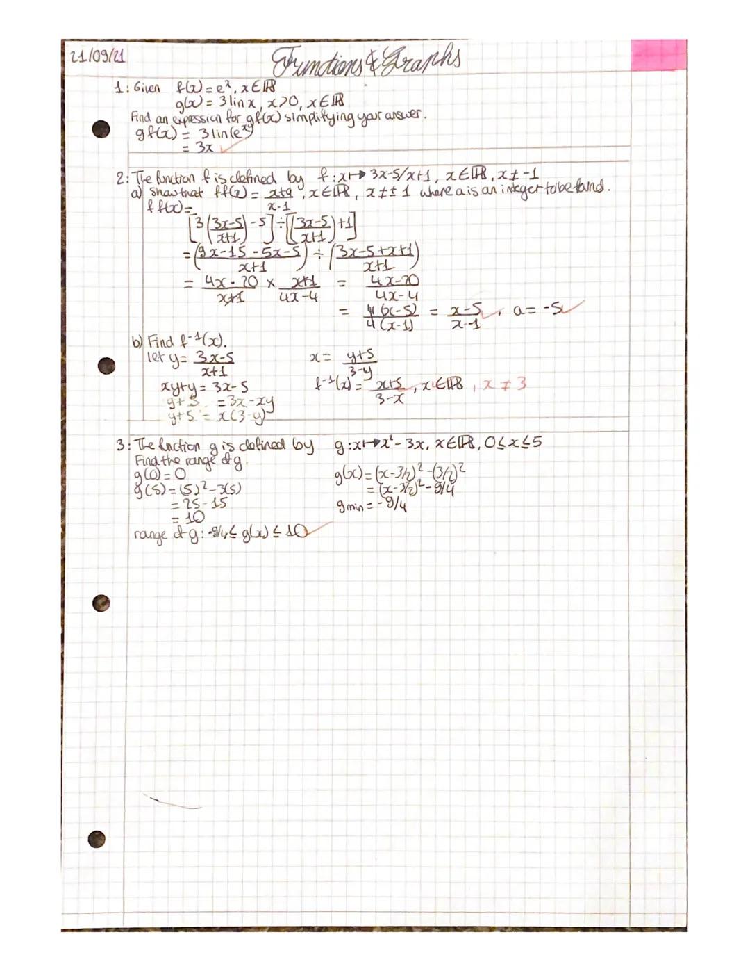 10/08/21
2 A
The Modulus Frunction
• modulus of a number a, written as lal is its non-negative numerical value. e.g. l-al=a
damain set of po