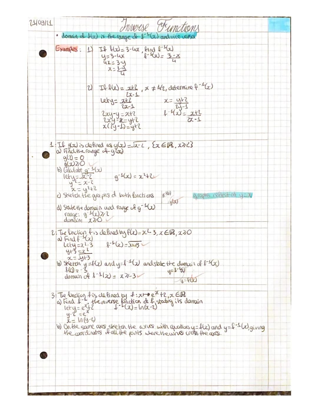 10/08/21
2 A
The Modulus Frunction
• modulus of a number a, written as lal is its non-negative numerical value. e.g. l-al=a
damain set of po