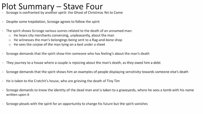 A Christmas Carol Plot Summary - Stave One
The opening lines declare that a man called Jacob Marley is dead
Marley had been a former busines