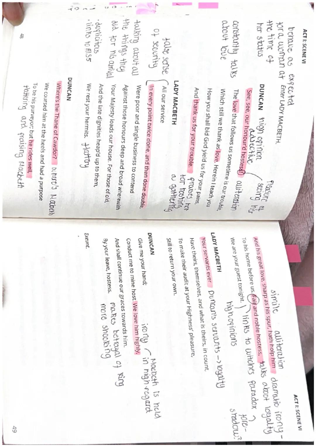 ACT I: SCENE VI

SCENE VI

Dunisane

Before Macbeth's castle. Hautboys and torches.

Enter DUNCAN, MALCOLM, DONALBAIN, BANQUO,
LENNOX, MACDU