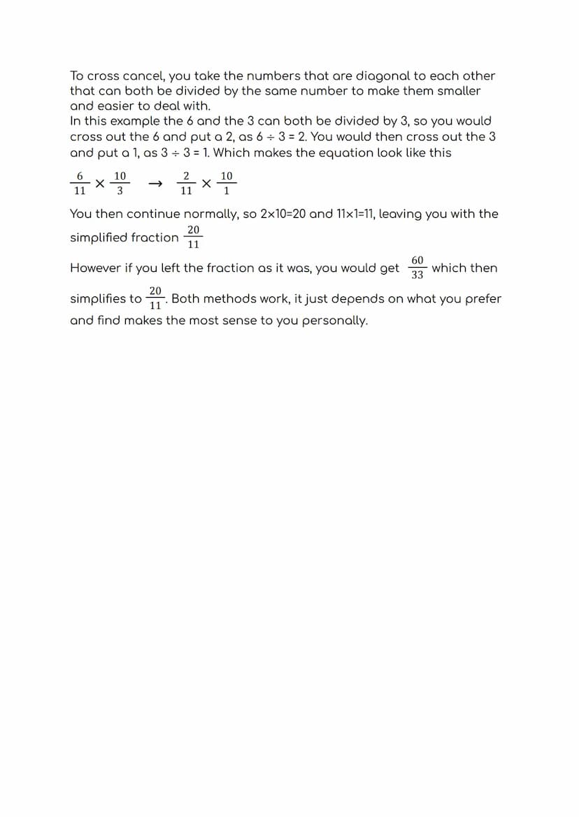 Dividing Fractions
To divide fractions, all you need to remember is keep, change, flip
If we have the problem:
27/7+23/1/20
÷
9
8
First we h