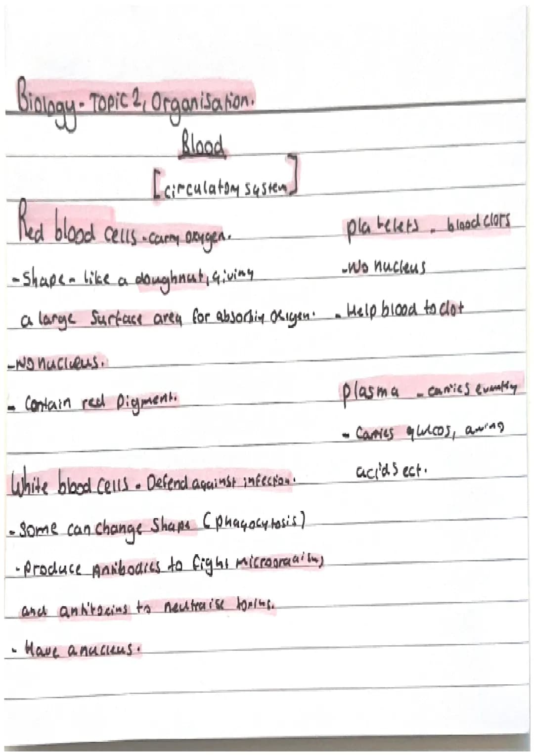 Biology-Topic 2, Organisation.
Cell organisation
Organ Systems
-Cells are basic building blods that
Organs
make up all living all living Org