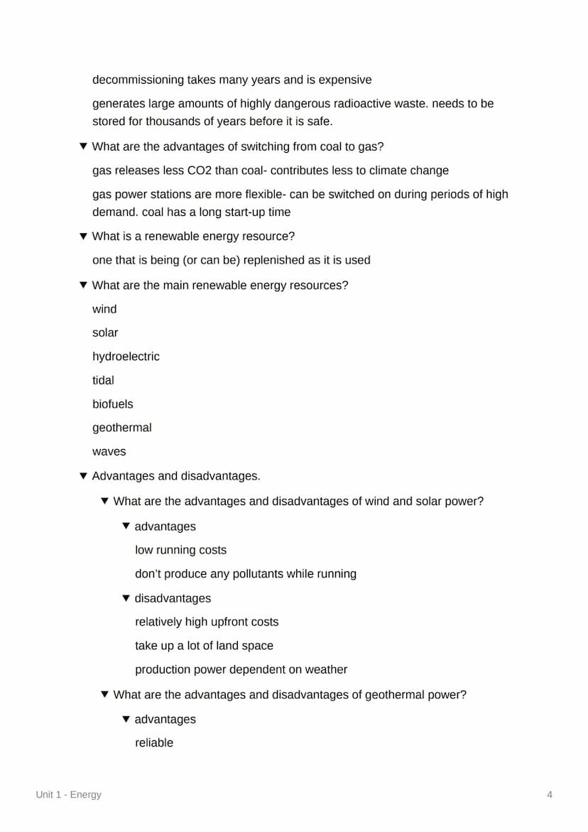 M
Unit 1 - Energy
Energy Stores
▼ What are the main energy stores?
magnetic, chemical, thermal, elastic potential, gravitational potential, 