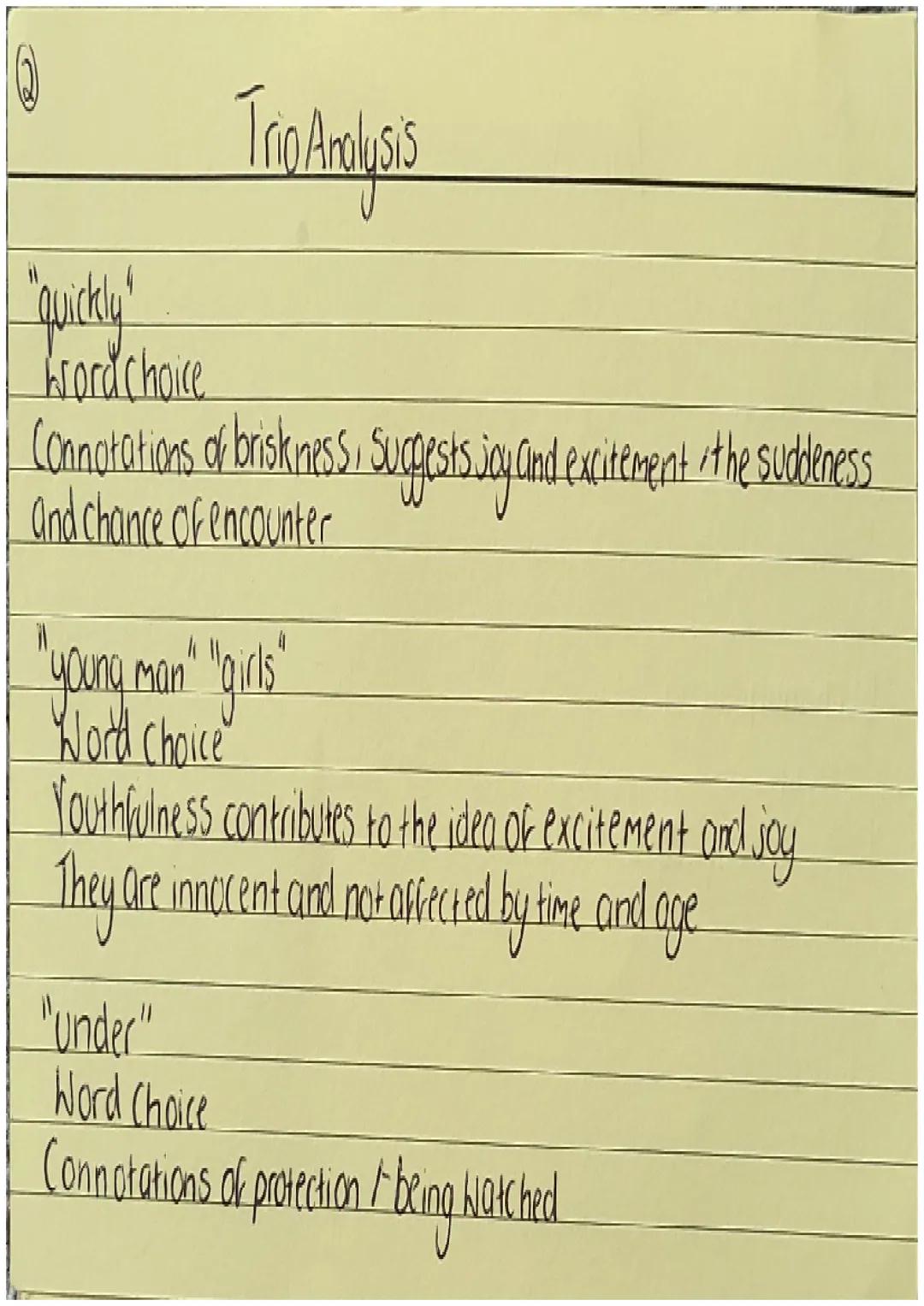 The Analysis
"trio"
Word Choice
Connotations of three people playing music together /in harmony
With one / three kings / Wise men from the N