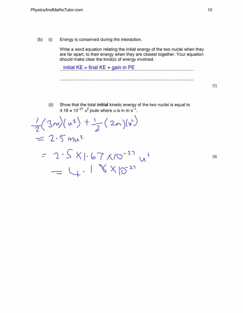1.
2.
PhysicsAndMaths Tutor.com
Describe briefly one scattering experiment to investigate the size of the nucleus of the
atom.
Include a des
