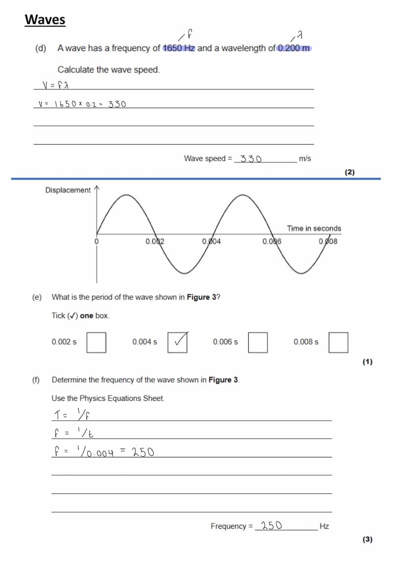GCSE Physics - Paper 2 calculation practice
T
T
THT
HT
T HT
T
weight = mass x gravitational field strength
work done = force x distance (alo